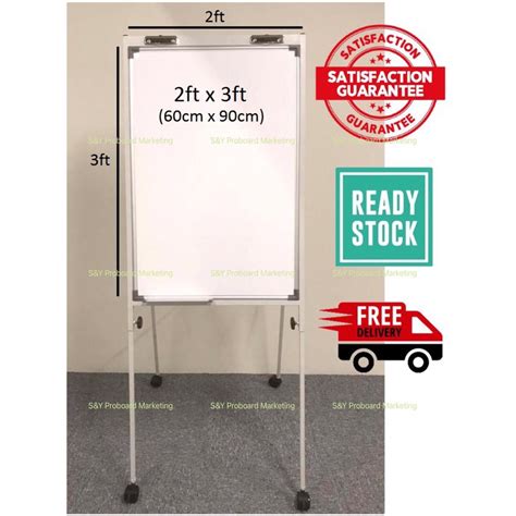 buy flip chart white board size 2x3 3x4 magnetic seetracker malaysia