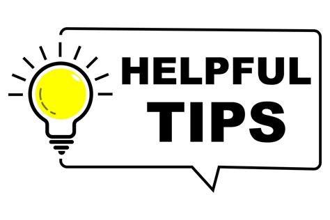 Helpful Tips Icon And Light Bulb With Sparkle Rays Shine Idea Sign