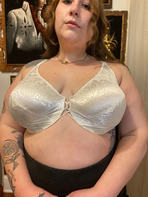 Plus Size Vintage Satin White Full Coverage Bra 44dd Etsy