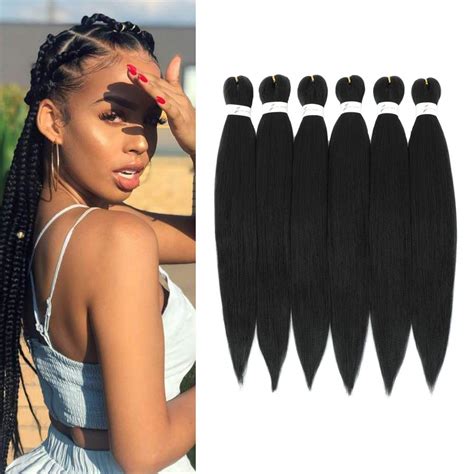 Buy Pre Stretched Braiding Hair Easy Braid Professional Itch Synthetic