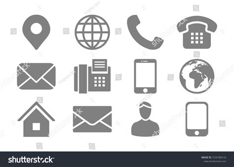 Contact Details Icons Images Stock Photos And Vectors Shutterstock