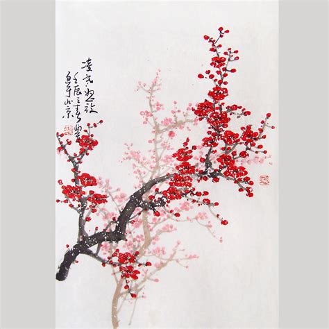 Japanese Cherry Blossom Drawing Simple Traditional Chinese Drawing