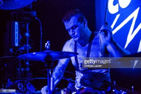Drummer Mikey Bug Cox Of Coal Chamber Performs At Club Nokia On