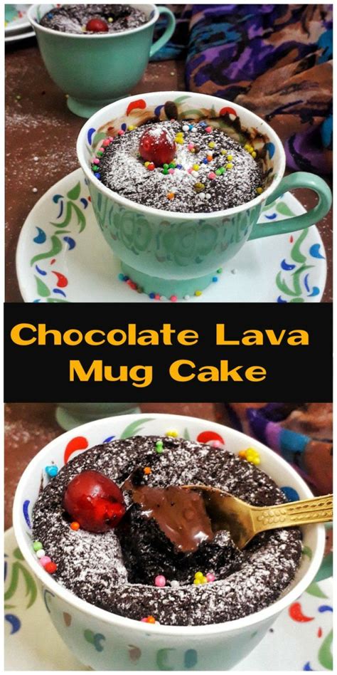 Chocolate Lava Mug Cake Eggless Molten Lava Mug Cake At My Kitchen