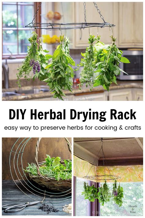 Diy Herb Drying Rack Tutorial Using Basic Recycled Materials