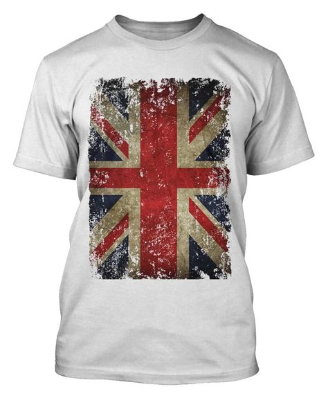 Union Jack T Shirt Distressed Grunge Vintage Uk British Flag Great