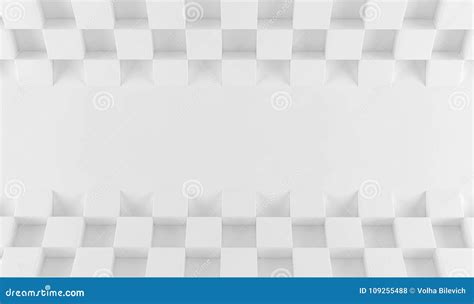 abstract array of shinny white polygons 3d render stock illustration illustration of