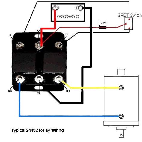 Motor Reversing Relay Circuit