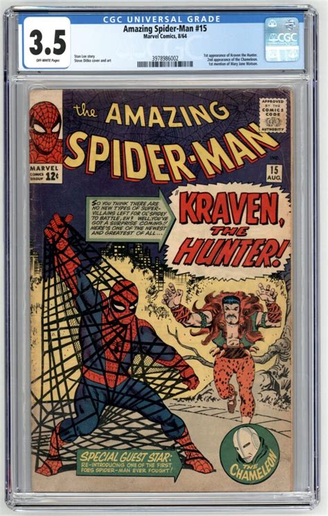 Amazing Spider Man 15 Cgc 35 1st Appearance Of Kraven The Hunter