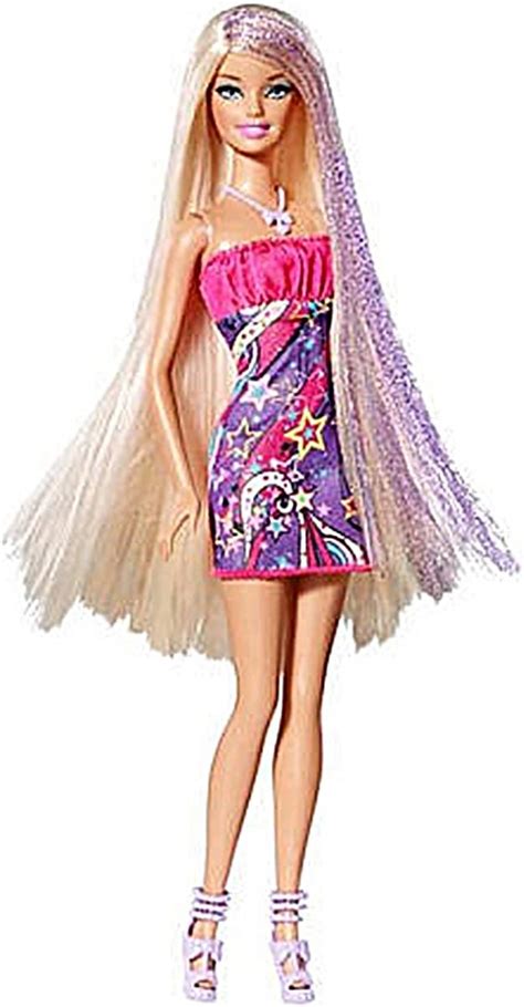 barbie® hairtastic™ blonde doll uk toys and games