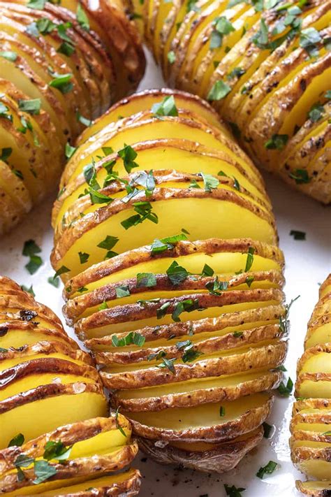 The Perfect Salty Crispy Roasted Hasselback Potatoes The Kitchen Magpie