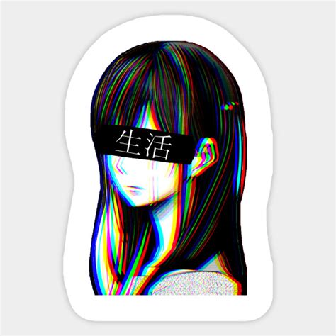 Is This Art Sad Japanese Anime Aesthetic Aesthetic Sticker Teepublic