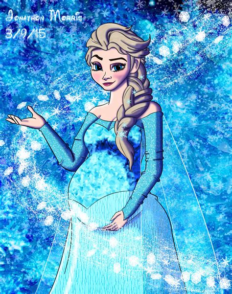 [request] pregnant elsa 2 by jam4077 on deviantart