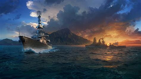 Navires De Guerre World Of Warships Warship Fond Décran Hd