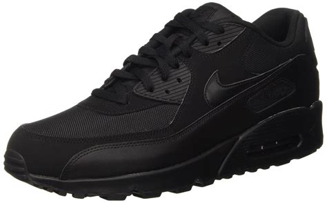 Nike 537384 090 Air Max 90 Men S Essential Running Black Black Shoes 10 D M Us Men