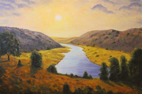 A Painting For You Peace Like A River ~ Original Oil Painting By