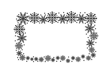 Snowflakes Border Clip Art