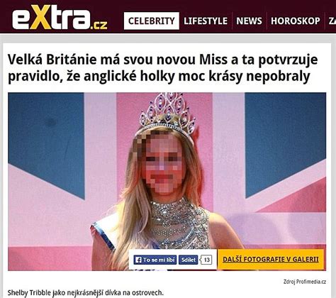 Miss Great Britain Branded Ugly By Czech Gossip Website Proves Doubters Wrong Daily Mail Online