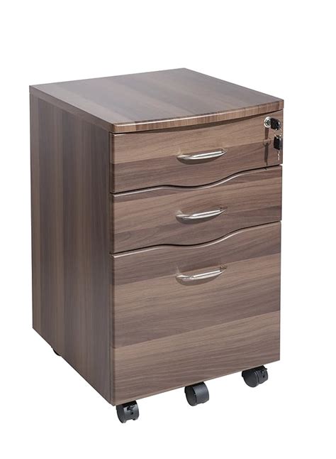 Dark Walnut Filing Cabinet Home Office Furniture Next Day Delivery