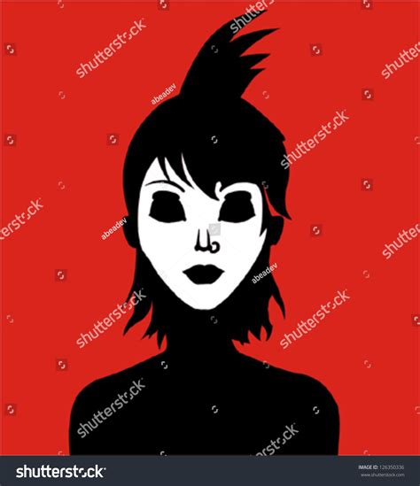 punk girl stock vector illustration 126350336 shutterstock