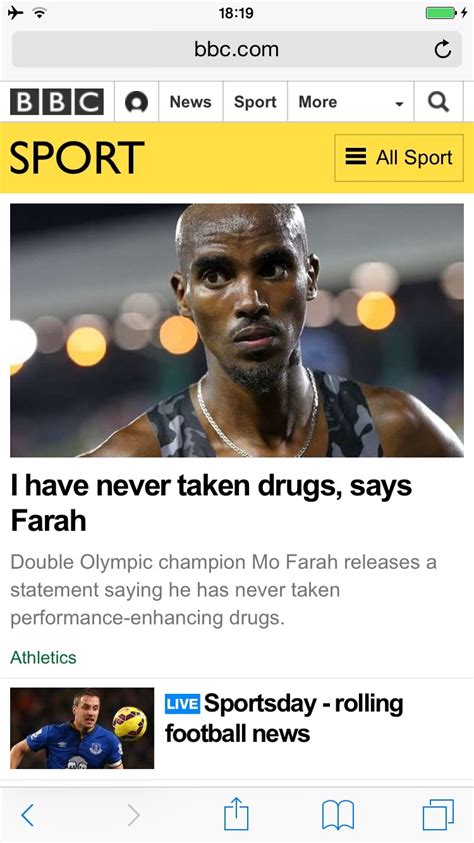 Bbc Sport Responsive Thoughts Of A Flâneur