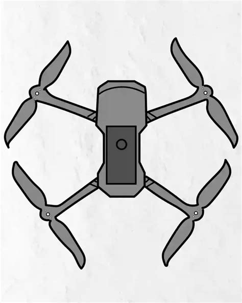 How To Draw Drone In Simple Steps