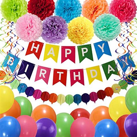 Buy Thaway Birthday Decorations Party Supplies Colorful Birthday