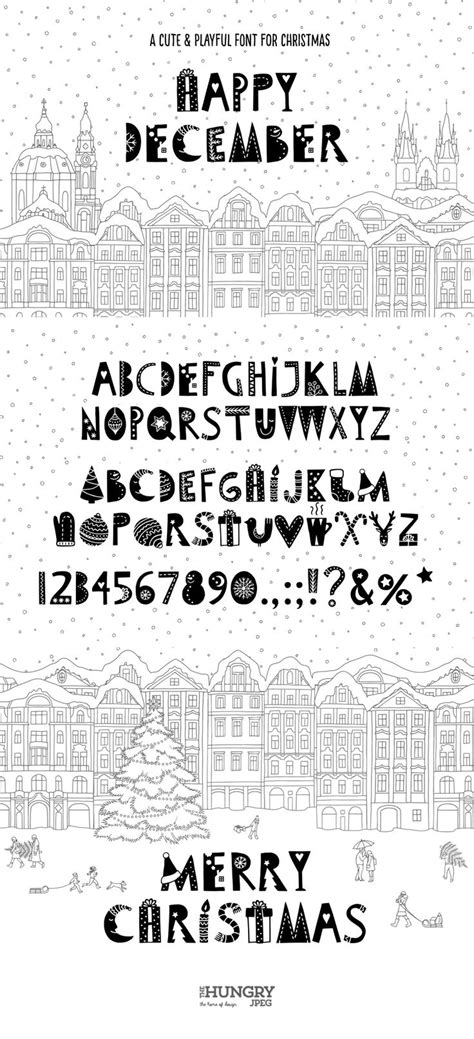 No11 A Cute And Fun December Font For Your Christmas Cards And Designs