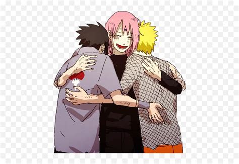 Sakura And Sasuke Hugging