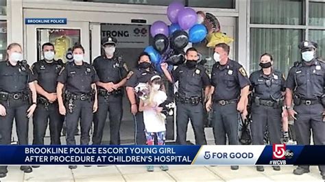 Young Girl Gets Police Escort After Being Released From Boston Children