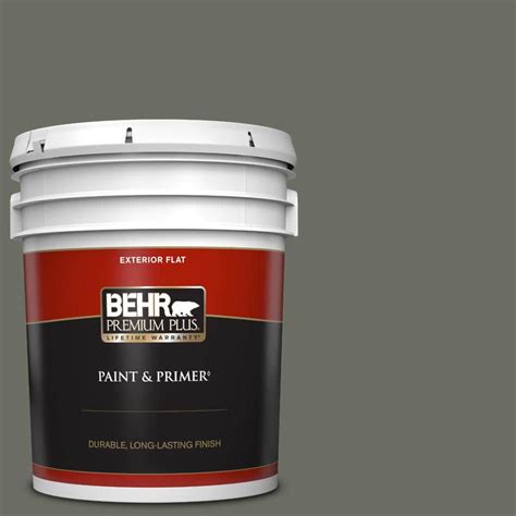 Behr Premium Plus 5 Gal N380 6 Bonsai Trunk Flat Exterior Paint