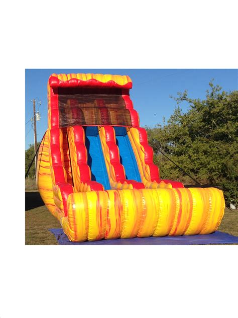24ft dual fire with landing clown around party rentals