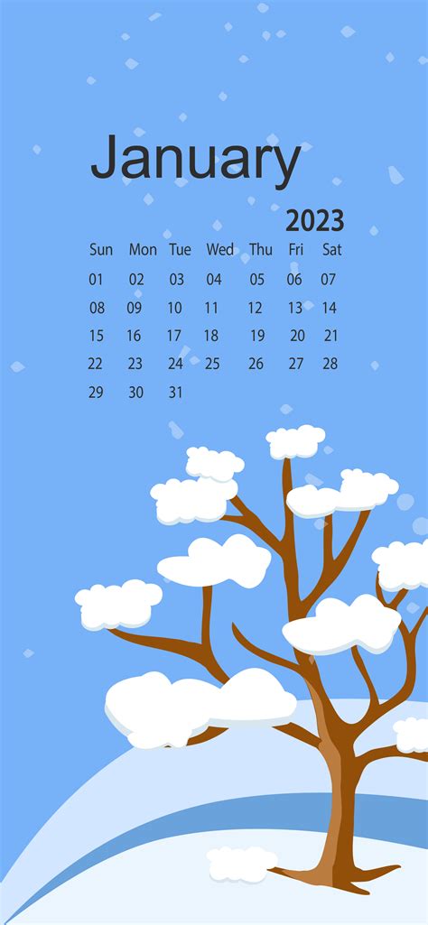 January 2023 Calendar Desktop