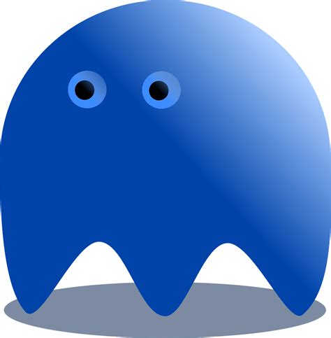 Blue Ghost Pacman Horror Png Picpng