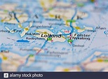 Lolland on a map hi-res stock photography and images - Alamy