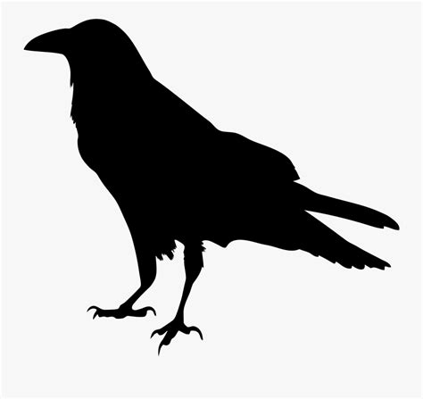 Raven Silhouette Free Transparent Clipart Clipartkey