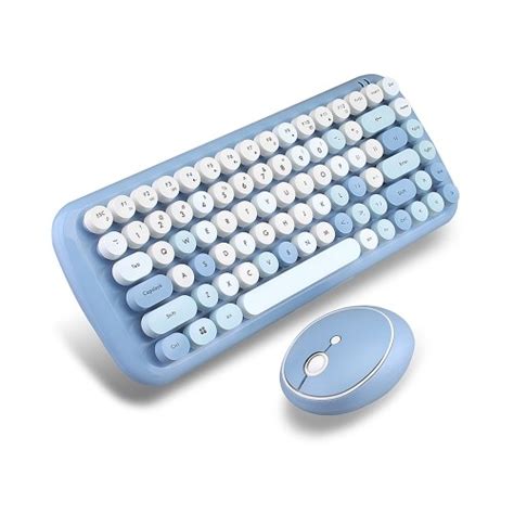 Mofii Candy Keyboard Mouse Combo Wireless 24g Mixed Color 84 Key Mini
