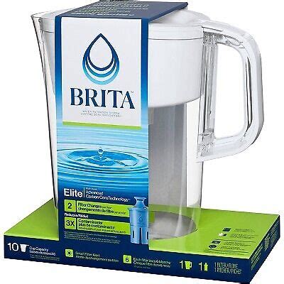 Brita Tahoe Pitcher With Elite Filter White Ebay