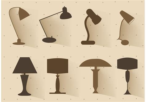 Free Vector Set Of Lamp Silhouettes 87820 Vector Art At Vecteezy