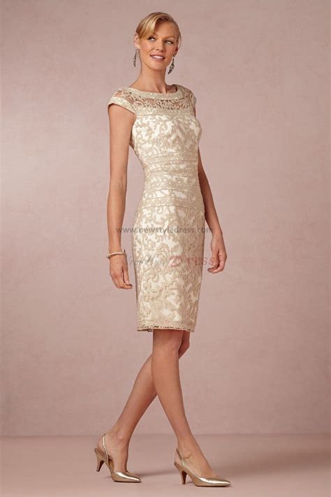Elegant Short Lace Mother Of The Bride Dress Cms 001