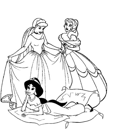 Disney prinsessen kleurplaat afbeelding disney princess coloring. Kids-n-fun | Kleurplaat Disney Prinsessen Assepoester ...