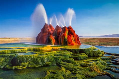 The Fly Geyser In Nevada The Beauty Of Nature — Steemit Fly Geyser Geyser Geothermal