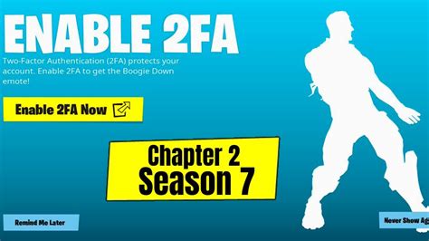 How To Enable 2fa Fortnite Season 7 Two Factor Authentication