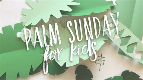 Palm Sunday Kids Craft Youtube