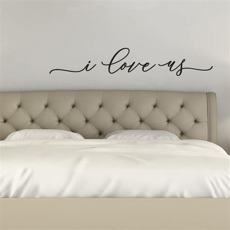 I Love Us Wall Decal Master Bedroom Wall Decor Romantic Etsy