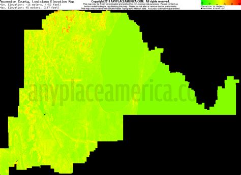Free Ascension Parish Louisiana Topo Maps And Elevations
