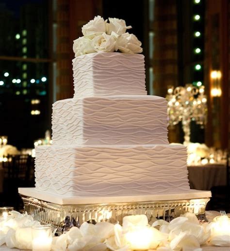 Simple Square Wedding Cakes Wedding And Bridal Inspiration