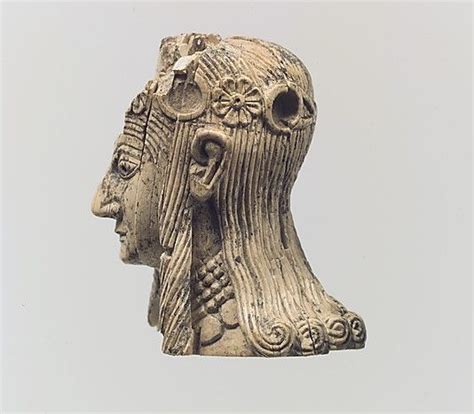 Female Head With Rosette Diadems Period Neo Assyrian Date Ca 8th7th