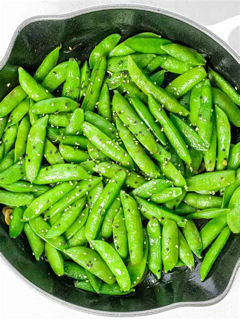 Stir Fried Sugar Snap Peas With Garlic And Sesame Drive Me Hungry