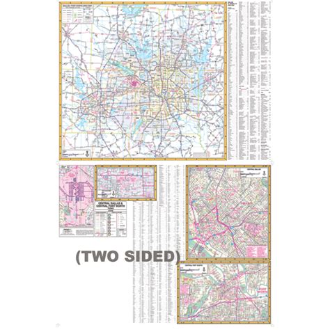 City Roll Down Maps Dallas Fort Worth Tx Combo Wall Map W Zip Codes